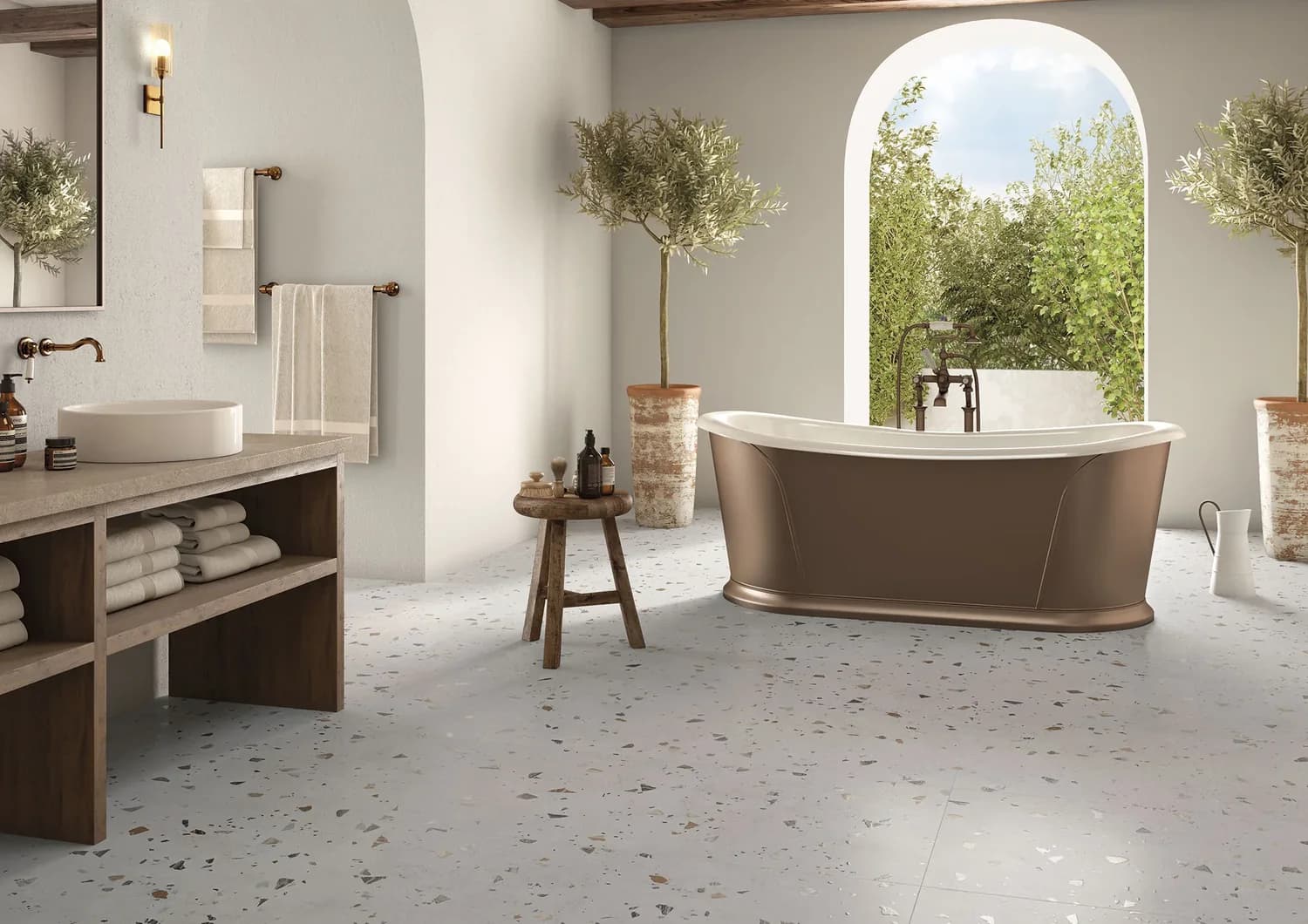 Carrelage petit format Brick & More Amb Blesle Pearl Cb Hq — AZER Bain & Carrelage Rennes