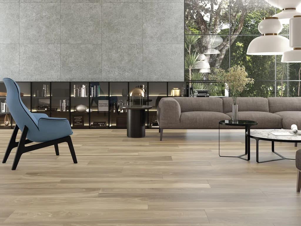 Carrelage effet bois 101 Amb Brest Tan — AZER Bain & Carrelage Rennes