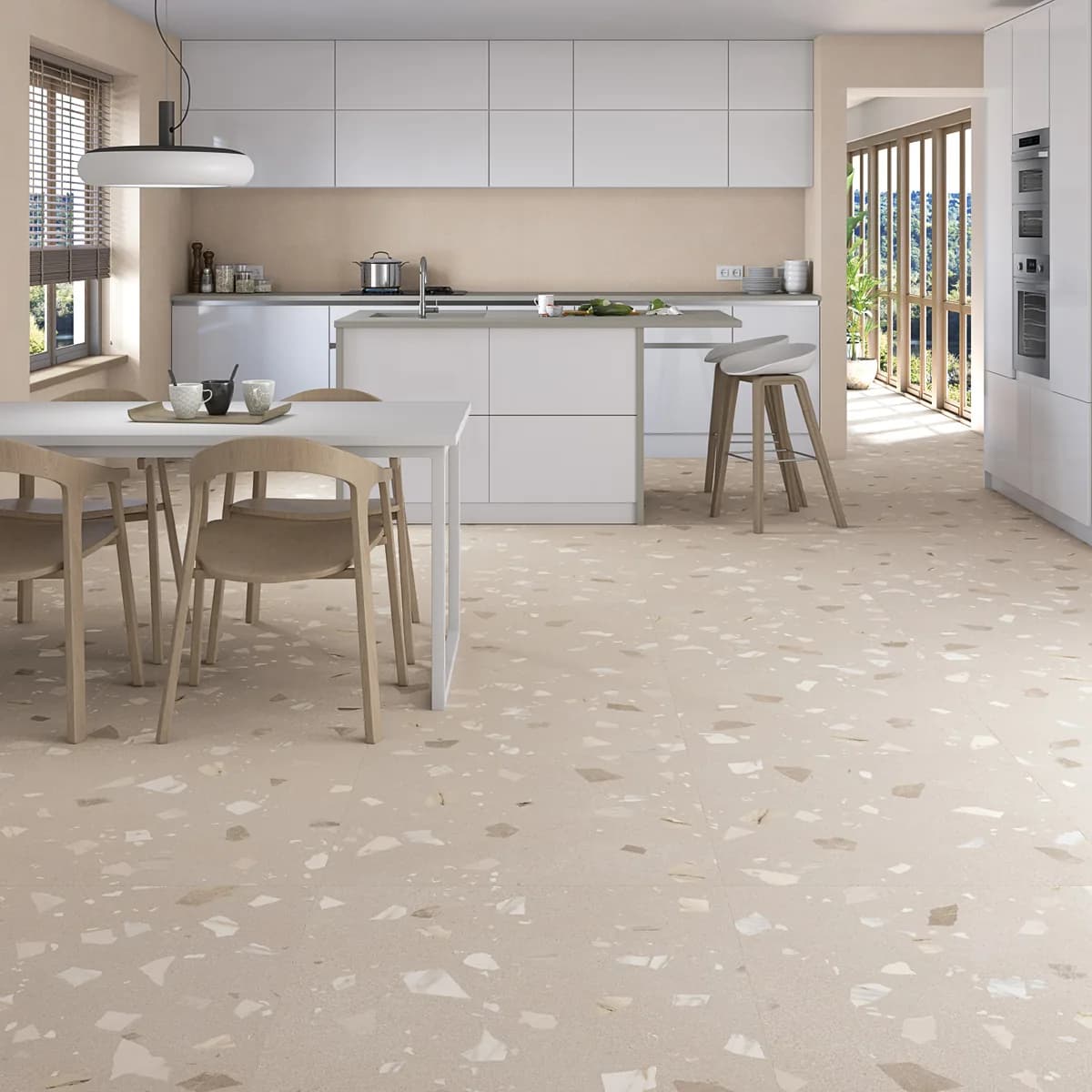 Carrelage effet pierre, béton ou marbre Arcanaceramica A763 V12 Elburg Ribe Beig — AZER Bain & Carrelage Rennes