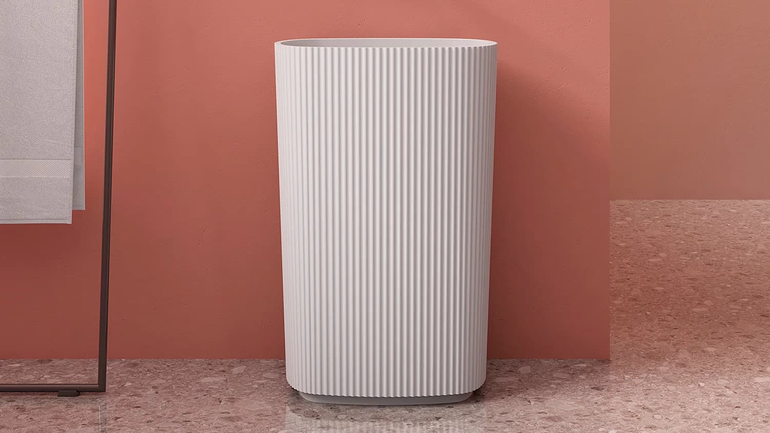 Vasque Olympia sur pied — AZER Bain & Carrelage Rennes